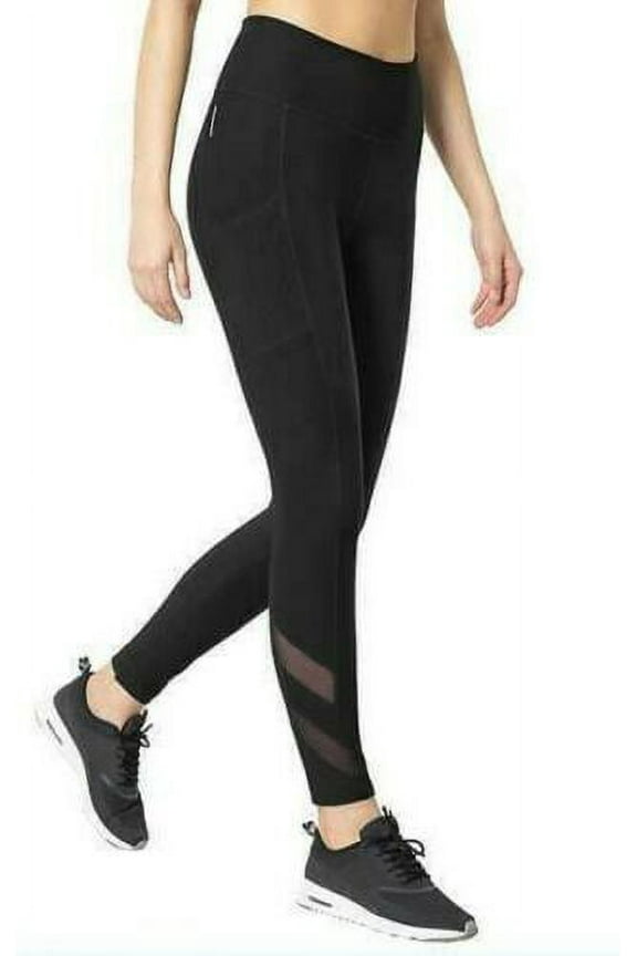 Womens Active Leggings, Black, Small