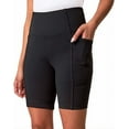 thumbnail image 1 of Mondetta Womens Active Midweight Ribbed Bike Short (US, Alpha, Small, Regular, Regular, Black), 1 of 5