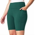thumbnail image 1 of Mondetta Womens Active Midweight Ribbed Bike Short (US, Alpha, Small, Regular, Regular, Pacific Green), 1 of 5