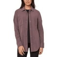 thumbnail image 1 of Mondetta Womens Cozy Fleece Shirt Jacket Purple XXL, 1 of 5