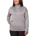 thumbnail image 1 of Mondetta Womens Half Zip Pullover Storm Front Gray XL, 1 of 4