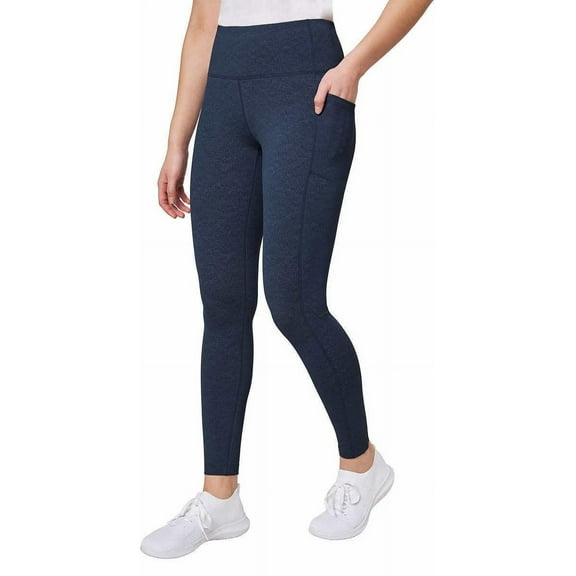 Mondetta Womens Midweight High Waisted Garment Wash Leggings (US, Alpha, X-Small, Regular, Regular, Sargasso Sea Combo)
