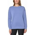 thumbnail image 1 of Mondetta Womens Midweight Long Sleeve Crewneck Scuba Sweatshirt (Small, Jacaranda), 1 of 4