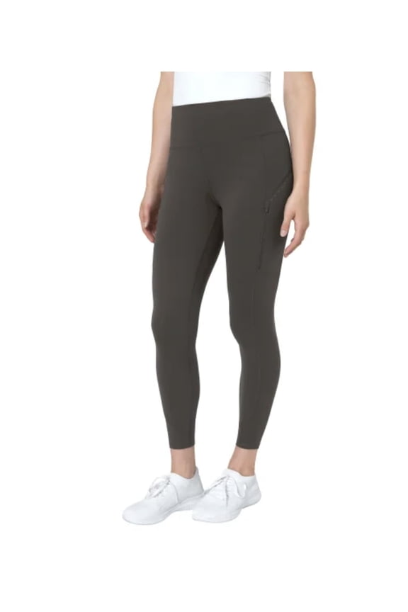 Women's Moisture Wicking Cropped Legging Pant, Gray, Medium