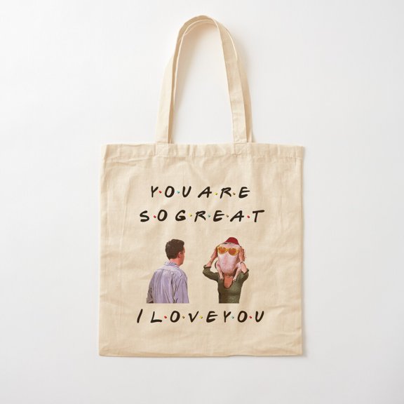 Mondler: I Love You Unisex Canvas Tote Bags, Reusable Shopping Bag
