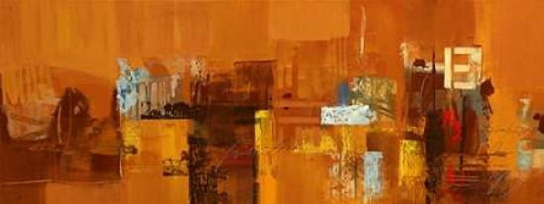 Mondo Astratto Canvas Art - Francesco Cusumano (24 x 48)