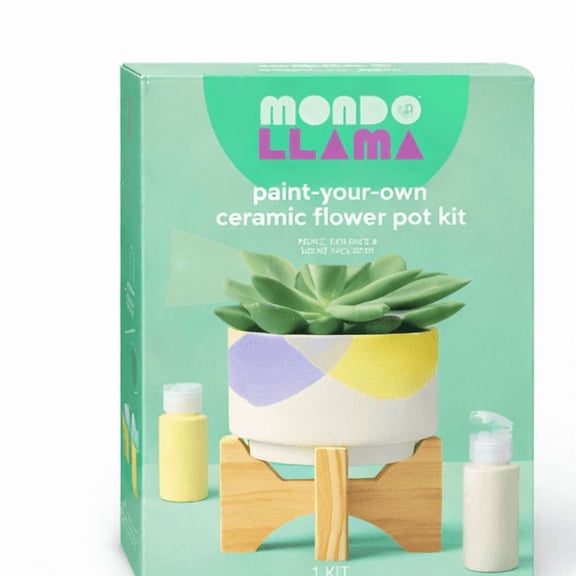 Mondo Llama Ceramic Flower Pot Kit