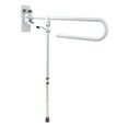 thumbnail image 1 of Mondo Medical Bathroom Toilet Grab Bar - White Foldable Toilet Support Aid Rail, 1 of 7