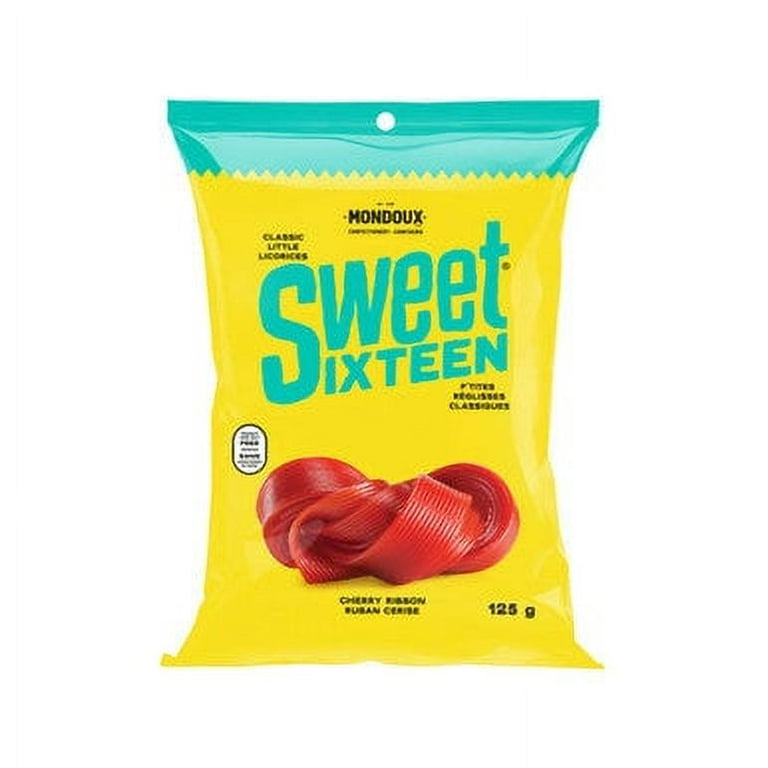 Mondoux Sweet Sixteen Cherry Ribbon Licorice Gummy, 125g/4.3