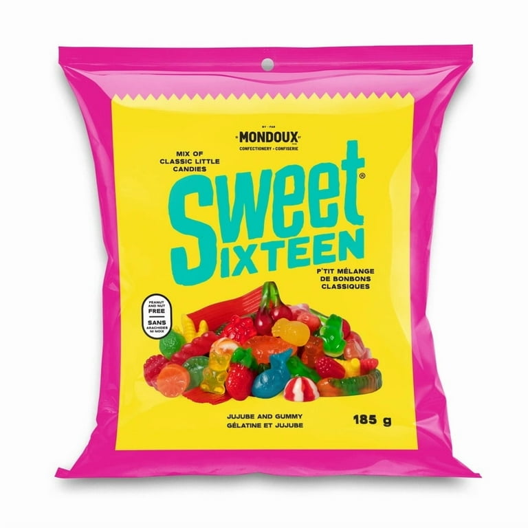sweetページ Mondoux Sweet Sixteen Jujube and Gummy Mix, 185g/6.5 oz. Bag