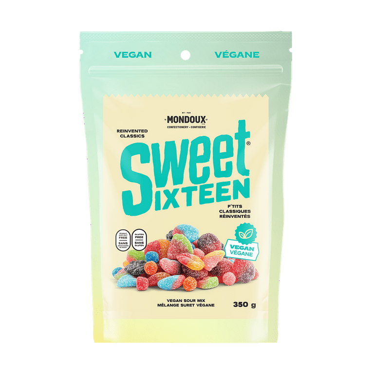 SweetS『SWEETS』 Mondoux Sweet Sixteen Vegan Sour Mix, 350g/12.3 oz., Bag - Walmart.com