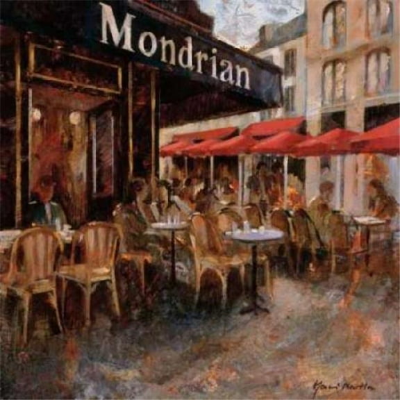 Mondrian Cafe Poster Print by Noemi Martin