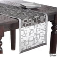 thumbnail image 1 of Mondrian Embroidered Geometric Design Rectangular Table Runner, 1 of 1
