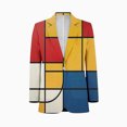 thumbnail image 1 of Mondrian Inspired（10） Men's Suit Blazer Casual Party Wear Slim Fit Suit Jacket Fashionable Luxury British Style Men Suit Coat, 1 of 5