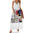 thumbnail image 1 of Mondrian Sleeveless Dress Women's evening dress Women long dress, 1 of 5