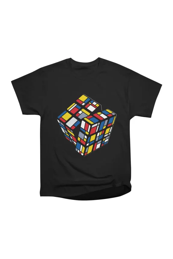 Mondrians Rubik T-Shirt Tee Gift For Him Merch For Her Apparel For Friend