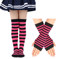 thumbnail image 1 of Monebena 1 Set Kids Soccer Socks and Gloves Suits Child Knee High Tube Socks Toddler Girls Uniform Socks Cotton Sport Stocking for Boys M01, 1 of 12