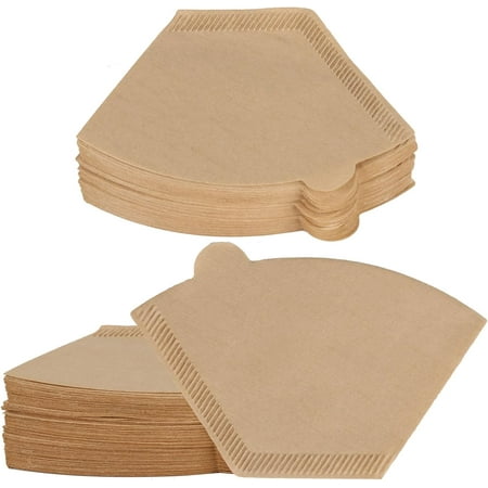 Monebena 100 Count Cone Coffee Filters, Coffee Filters Cone Natural Unbleached Paper Coffee Filter for Pour Over, Drip Coffee Maker, 1-2 Cup, Coffee Paper Filters for Ninja Coffee Maker