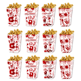 thumbnail image 1 of Monebena 12Pcs Halloween Supplies Theme Favor Boxes Halloween Popcorn Box Spooky Treat Boxes Scary Event Food Container Pop Corn Containers for Holloween and Events, 1 of 10