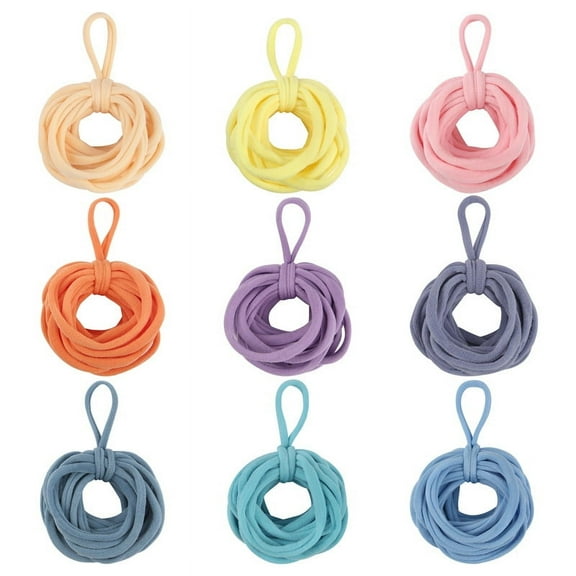 Monebena 180PCS Potholder Weaving Loom Loops Multicolored Elastic Loom Bands for Kids