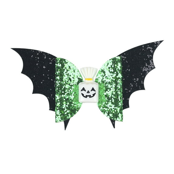 Monebena 1Pcs Halloween Headband Infant Pumpkin Hairband Bow Hair Clips