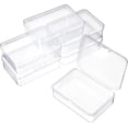 thumbnail image 1 of Monebena 2 Pcs Small Plastic Storage Containers Box, Small Clear Plastic Containers with Lids, Transparent Organizers and Storage Box for Bead, Nail, Jewelry, DIY Crafts and Small Items, 1 of 7