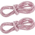 thumbnail image 1 of Monebena 2 Pieces Glitter Shoe Laces, Bling Rope Shoe Laces Rhinestone Shoe Laces Hoodie String Replacement Shiny Crystal Drawstring Shoe Laces Charms for Sneakers Sweatpants Shoes Bags Accessories, 1 of 8