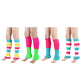 thumbnail image 1 of Monebena 4 Pairs Long Leg Warmer, Women’s Men Winter Warm Stocking Stuffer Thicken Cotton Socks Warmer Dance Sports 40 cm/ 16 inchs M01, 1 of 11