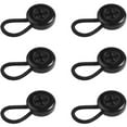 thumbnail image 1 of Monebena 6 Pcs Premium Elastic Shirt Collar Button Extender for Men and Women, Black, 3/8", 1 of 14