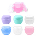 thumbnail image 1 of Monebena 6 Pieces Plastic Small Travel Containers for Toiletries, Leakproof Refillable Cosmetics Makeup Jars with Lids for Cream Gel Paste, 20g/0.7OZ, 1 of 5