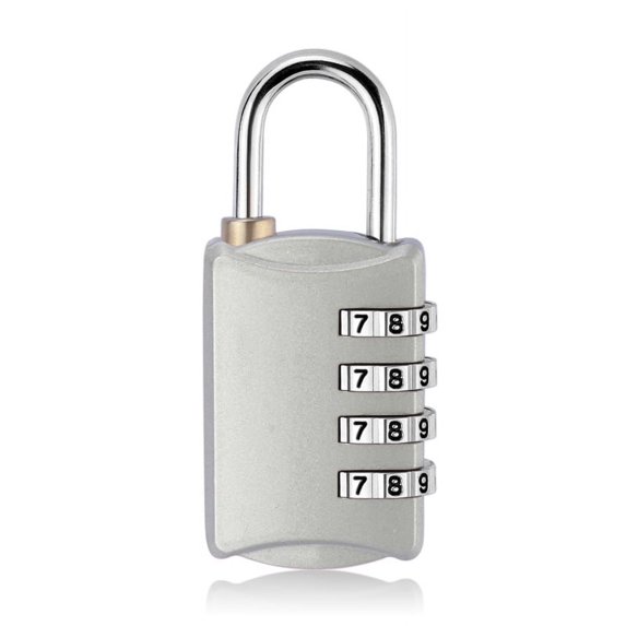 Monebena Combination Lock Resettable 4 Digit Padlock Outdoor Waterproof Combo Lock for School Gym Locker Fence Gate Hasp Cabinet Toolbox Cases M01