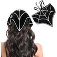 thumbnail image 1 of Monebena Crochet Bandanas for Women Spider Web Skull Crochet Head Scarf Black Crochet Headband Halloween Knitted Headscarf, 1 of 14