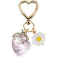thumbnail image 1 of Monebena Cute Strawberry Keychain,Bag Charms,Kawaii Heart Flower Daisy Key chains Accessories Decor for Girls Purse Gift, 1 of 4