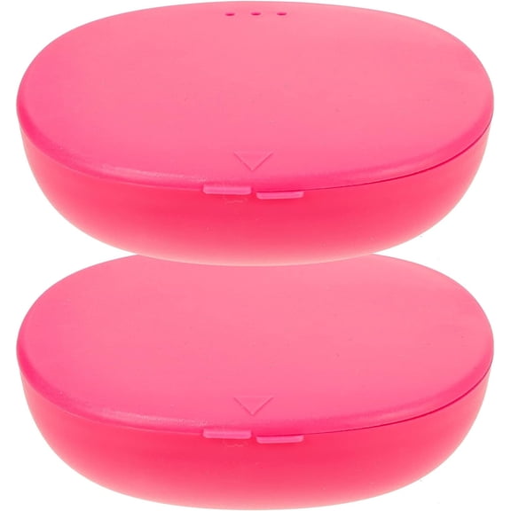 Monebena Menstrual 2pcs Menstrual Cups Case Holder Reusable Period Cup Storage Box Portable Menstrual Cups Case for Women Pink Menstrual Disc