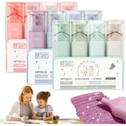 Monebena Nebula Color Glitter Highlighter, Glitter Highlighter Pen, Glitter Highlighters Markers, Nebula Glitter Highlighters, for Sparkling Note Taking Diary (3Pcs)