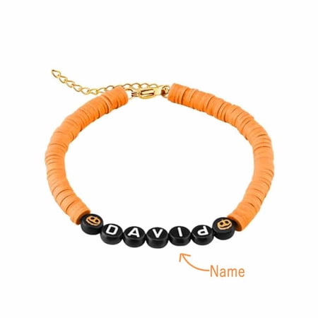 Monebena Personalized Bracelets for Women Bracelet Custom Beads Bracelets Friendship Bracelet with Name Custom Letters Bracelets Handmade Jewelry Gift