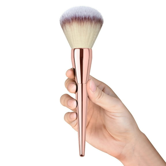 Monebena Powder Brush Large Powder Foundation Brush for Pressd Powder Premium Fluffy Synthetic Makeup Brush Perfect For Blending Buffing with Loose Powder Liquid Foundation Full Coverage