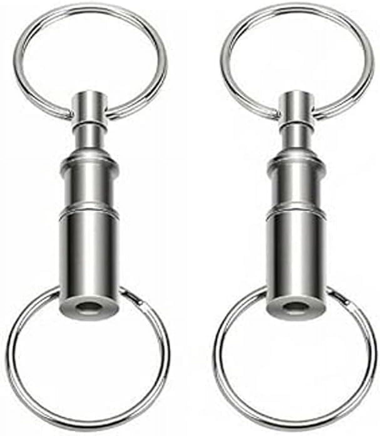 Reattachble Key Chain Monebena Quick Release Detachable Pull Apart Key Rings Keychains,Double ...