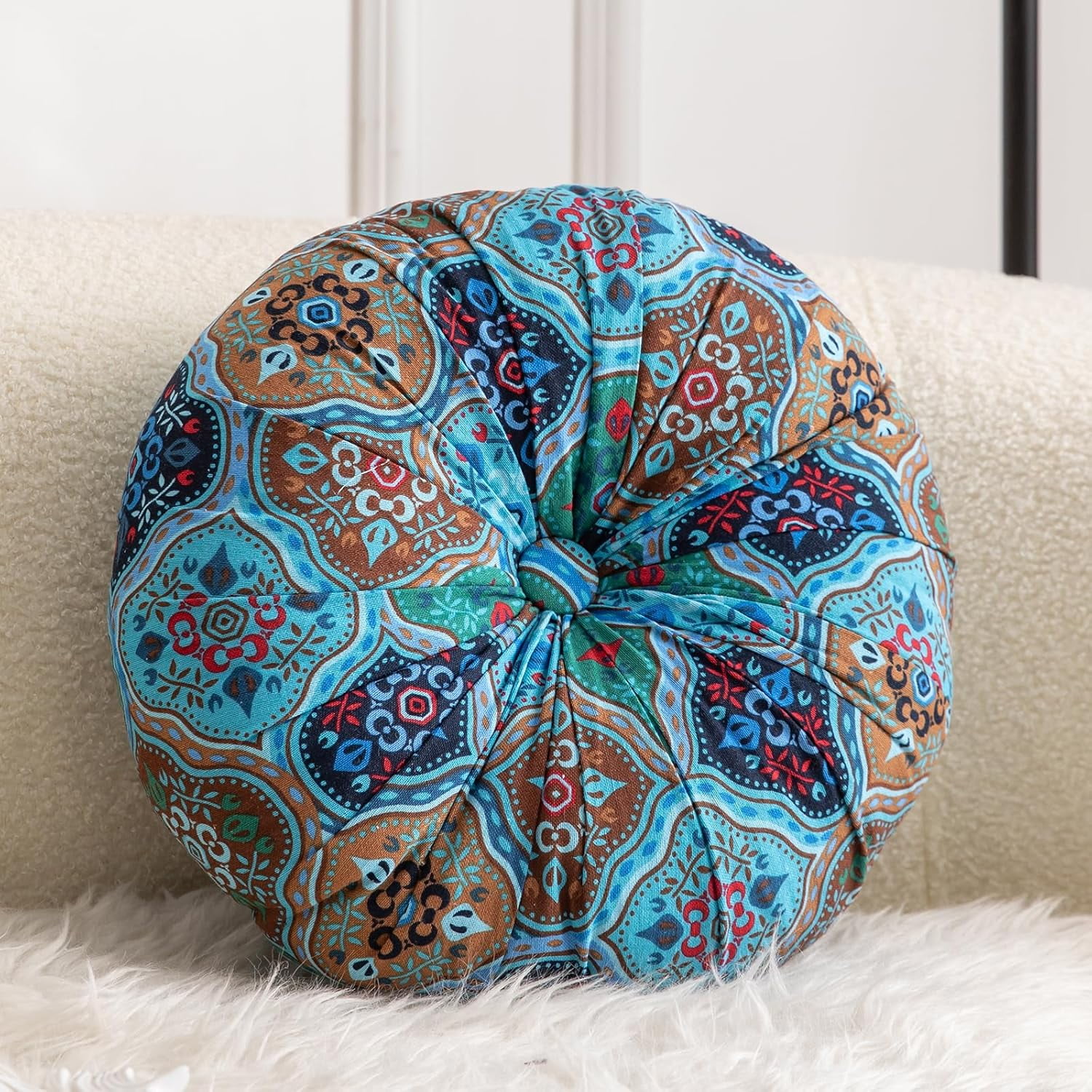 Round Pumpkin Floor Pillow