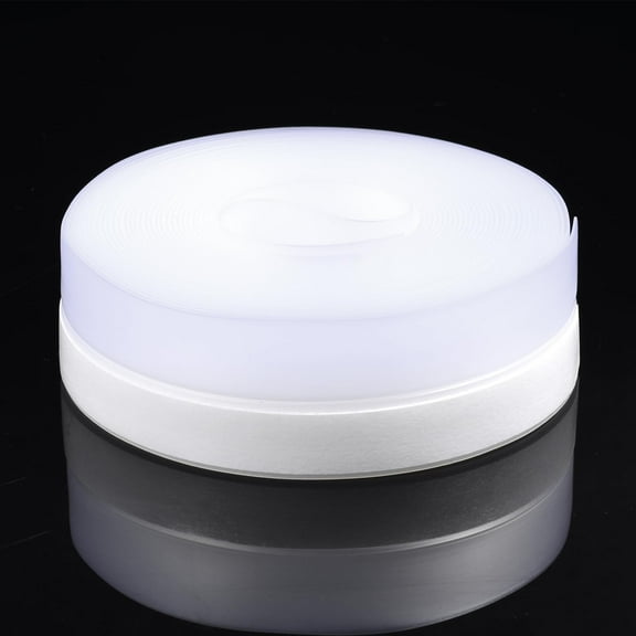 Monebena Silicone Seal Weather Stripping Tape 16Feet Strip Bottom Draft Insulation Stopper Tape Weatherproof Soundproof for Door or Window Bathroom Shower Glass Gaps（25mm*5m）