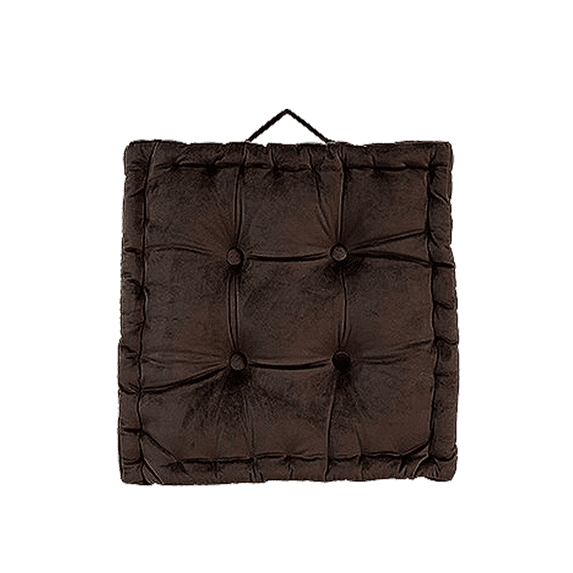 Monebena Square Velvet Floor Pillow, Meditation Decompression Floor Pillow Thicken Floor Cushions Large Pillows Seating Decorative Cushion for Yoga Living Room 16.5"x16.5"x4"