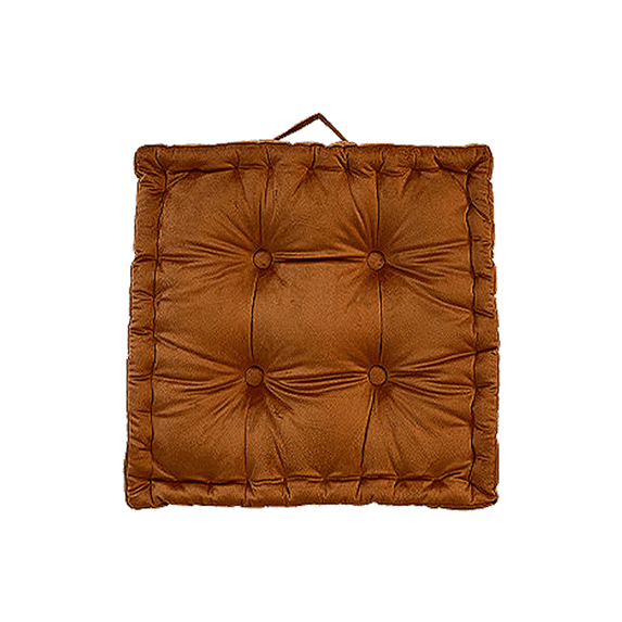 Monebena Square Velvet Floor Pillow, Meditation Decompression Floor Pillow Thicken Floor Cushions Large Pillows Seating Decorative Cushion for Yoga Living Room 16.5"x16.5"x4"