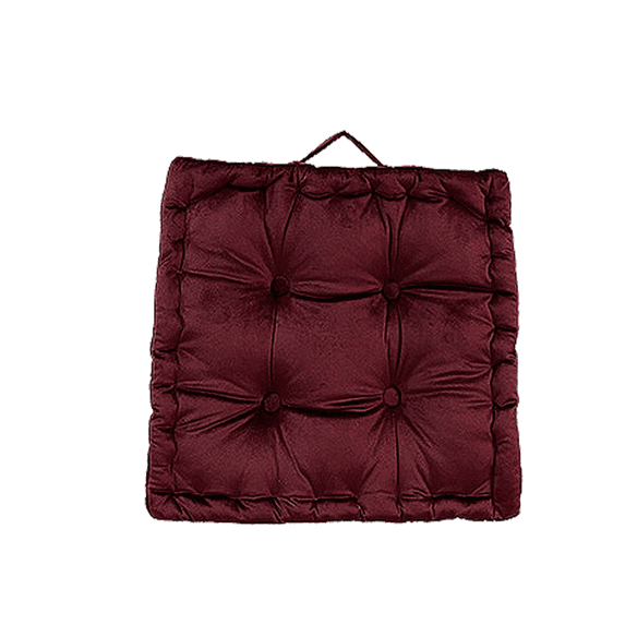 Monebena Square Velvet Floor Pillow, Meditation Decompression Floor Pillow Thicken Floor Cushions Large Pillows Seating Decorative Cushion for Yoga Living Room 16.5"x16.5"x4"