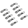 thumbnail image 1 of Monebena Zipper Pull Replacement for Small Holes Zipper, Detachable Zipper Tab Repair for Clothing Jackets Boots Purse 10 Pieces, 1 of 12
