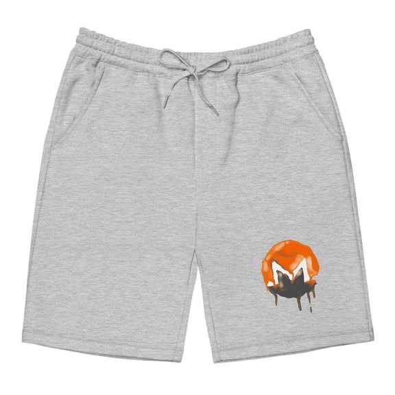 Monero Art Drip Fleece Shorts