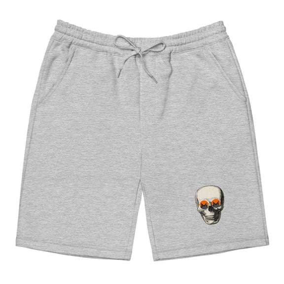 Monero Coin Skull Fleece Shorts