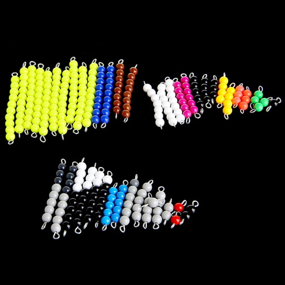 Monessori Mah Maerials Bead Game for Early Preschool Learning Family Version
