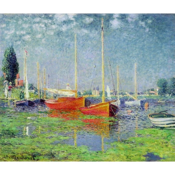Monet "Argenteuil" (1872) Glossy Poster