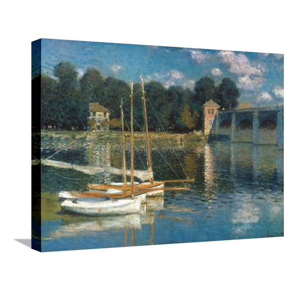 Art.com Monet: Argenteuil Stretched Canvas Print Wall Art by Claude Monet, 24" x 18"