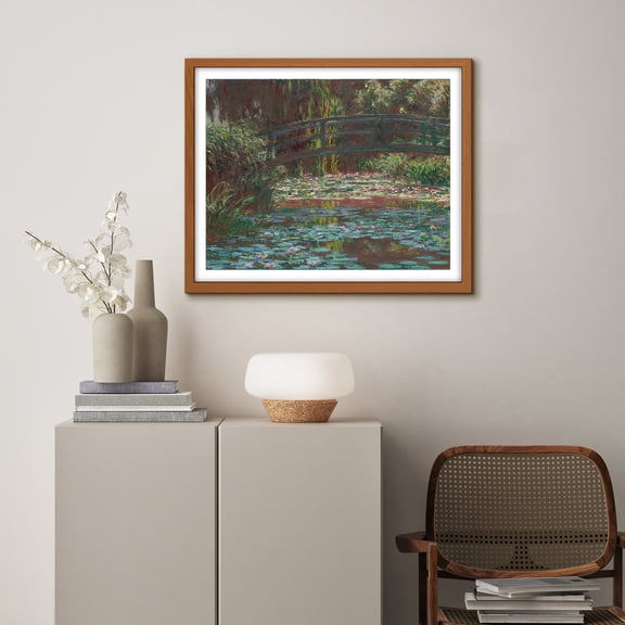 Monet Canvas Prints Wall Art, Water Lily Pond 1900 by Claude Monet Famous Paintings Reproduction, Monet Classic Art Poster Prints